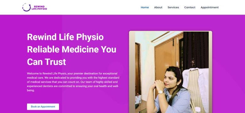 Health website – Rewind Life Physio